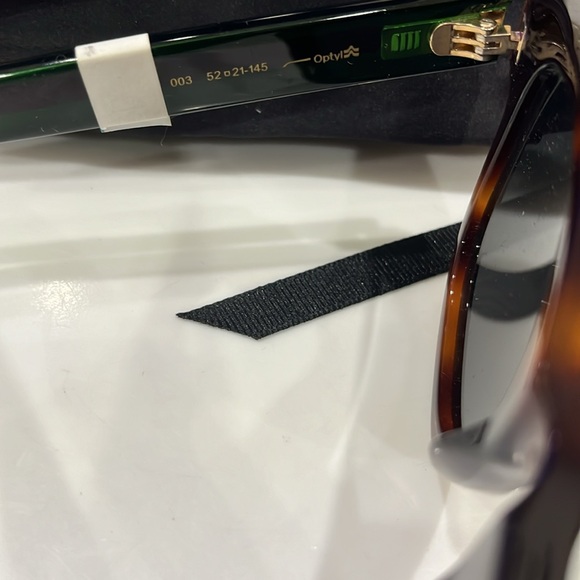 GUCCI MADE IN ITALY 003 52 21-145 TORTOISE HAVANA GREEN SUNGLASSES BRAND NEW - Picture 6 of 6